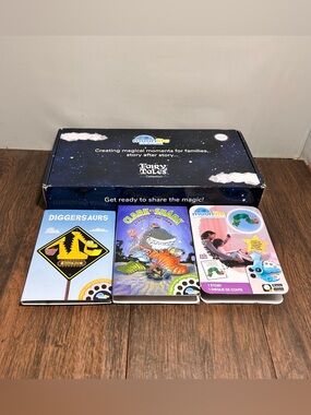 Lot Of 7 Moonlite Projection Stories, 1 Projector, App Store & Google Play